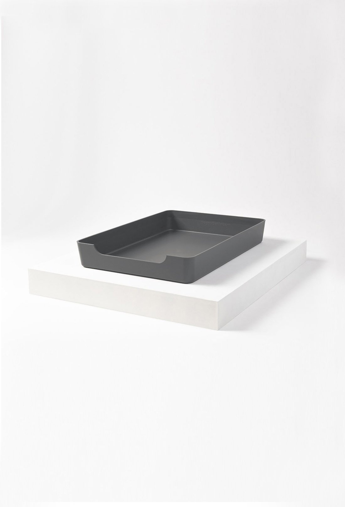Doggy Bathroom Tray: Pee Pad Holder Dark Grey Regular